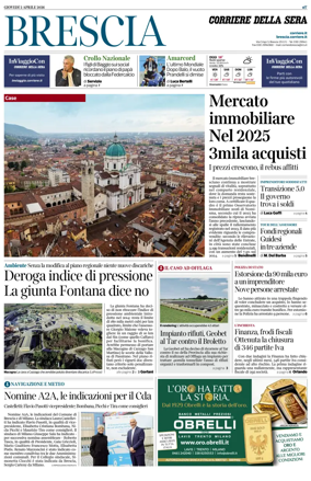 Cover of Corriere della Sera (Brescia)