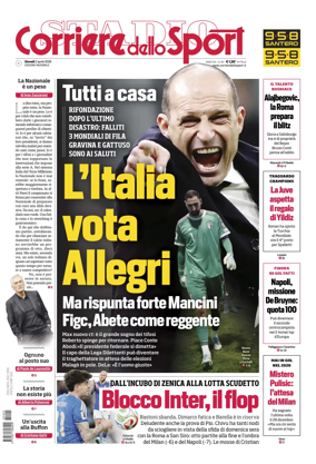 Cover of Corriere dello Sport