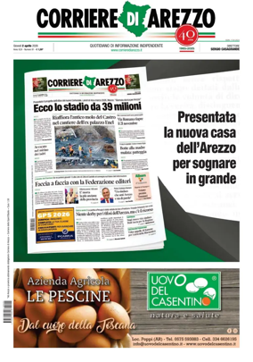 Cover of Corriere di Arezzo
