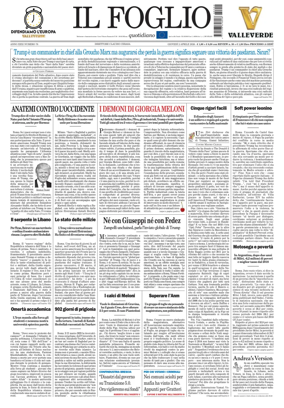 Cover of Il Foglio Quotidiano