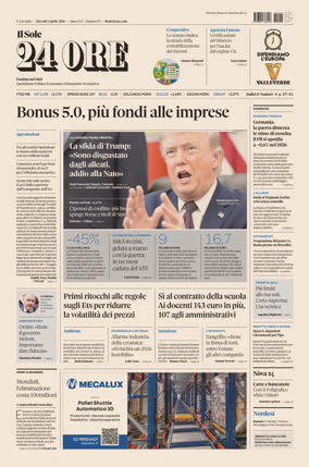 Cover of Il Sole 24 Ore