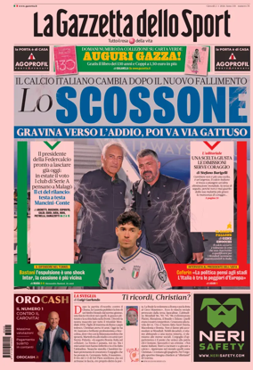 Cover of La Gazzetta dello Sport