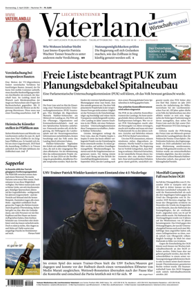 Cover of Liechtensteiner Vaterland