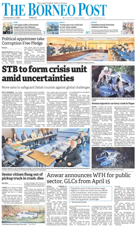 Cover of The Borneo Post (Sabah)
