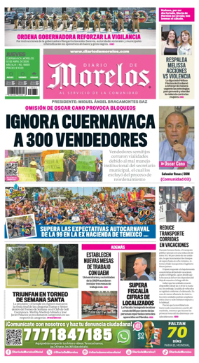 Cover of Diario de Morelos