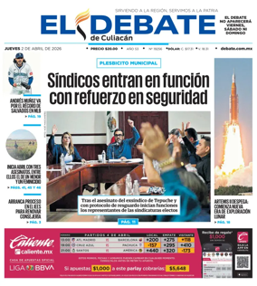 Cover of El Debate de Culiacan