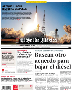 Cover of El Sol de Mexico