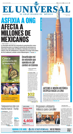 Cover of El Universal
