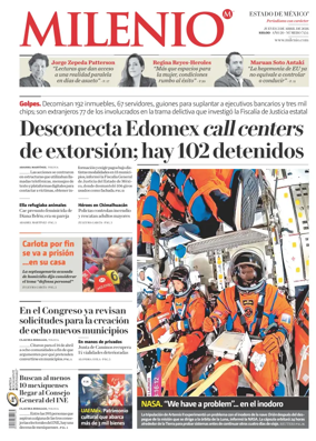 Cover of Milenio Edo de Mexico