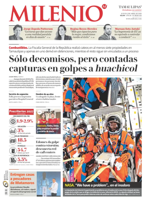 Cover of Milenio Tamaulipas