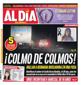 Cover of Periodico Al Dia (Salamanca)