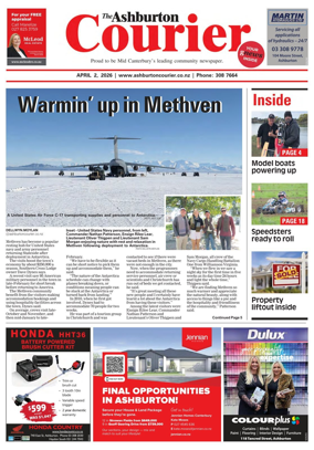 Cover of Ashburton Courier