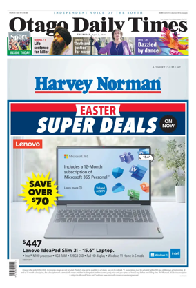 Cover of Otago Daily Times