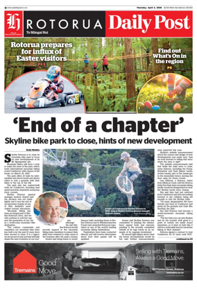 Cover of Rotorua Daily Post