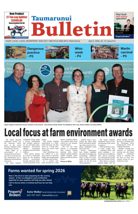 Cover of Taumarunui Bulletin