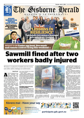 Cover of The Gisborne Herald