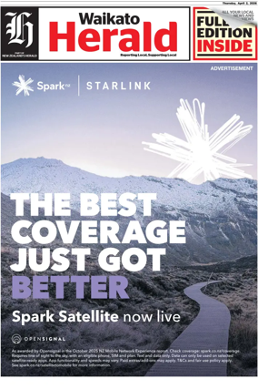 Cover of Waikato Herald