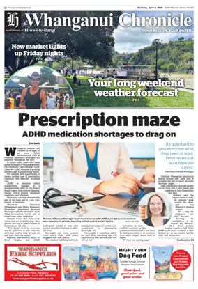 Cover of Whanganui Chronicle