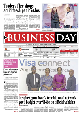 Cover of Business Day (Nigeria)