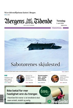 Cover of Bergens Tidende