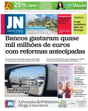 Cover of Jornal de Noticias