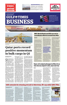 Cover of Gulf Times Business