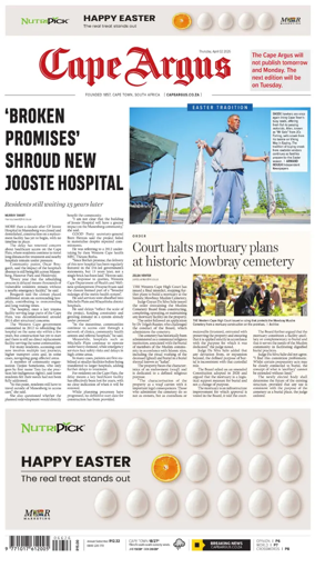 Cover of Cape Argus (PM Edition)