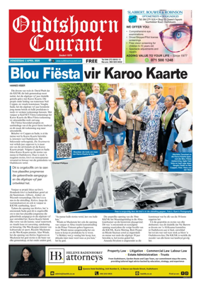 Cover of Oudtshoorn Courant