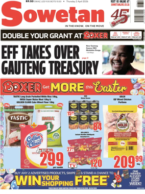 Cover of Sowetan
