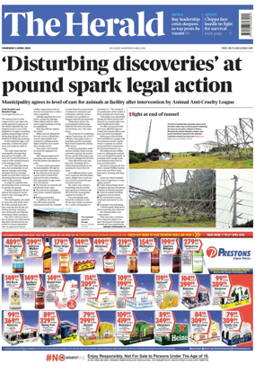 Cover of The Herald (South Africa)