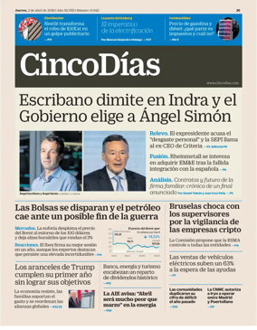Cover of Cinco Dias