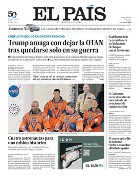 Cover of El Pais (Galicia)