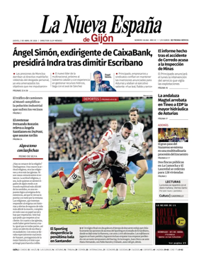 Cover of La Nueva Espana (Gijon)