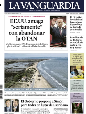 Cover of La Vanguardia (1st Edition)