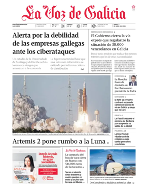 Cover of La Voz de Galicia (Barbanza)