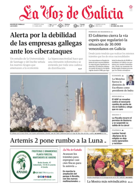 Cover of La Voz de Galicia (Carballo)