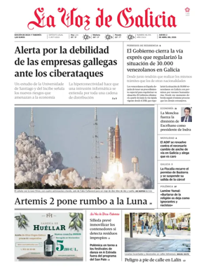 Cover of La Voz de Galicia (Deza)