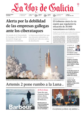 Cover of La Voz de Galicia (Monforte)