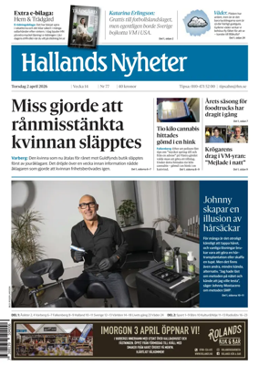 Cover of Hallands Nyheter