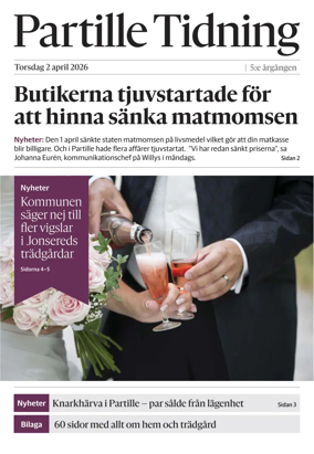 Cover of Partille Tidning