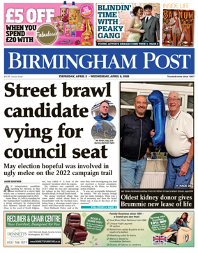Cover of Birmingham Post