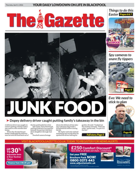 Cover of Blackpool Gazette