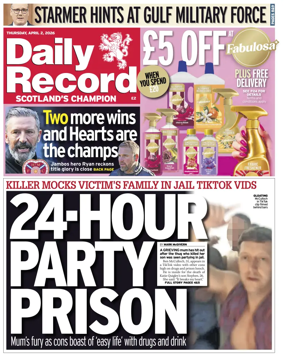 Cover of Daily Record