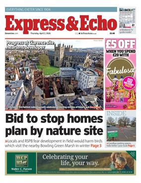 Cover of Express & Echo (City & East Devon Edition)