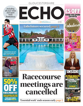 Cover of Gloucestershire Echo