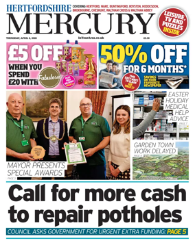 Cover of Hertfordshire Mercury