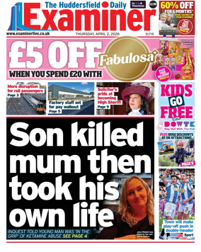 Cover of Huddersfield Daily Examiner