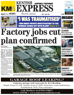 Cover of Kentish Express Ashford & District