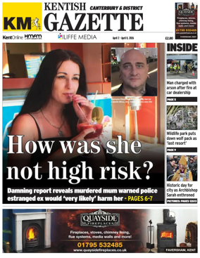 Cover of Kentish Gazette Canterbury & District