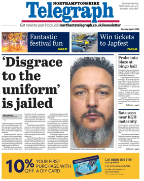 Cover of Northants Evening Telegraph